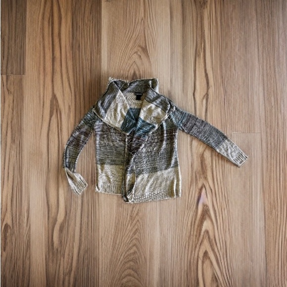 Wet Seal Long Sleeve Open Cardigan Sweater Women’s Fringe on Front Made U.S.A - Picture 4 of 16